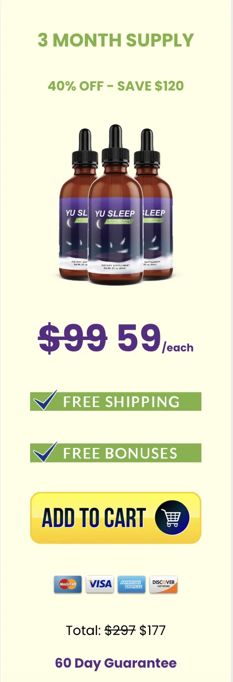 Buy Yu Sleep 3 month supply — natural sleep support drops