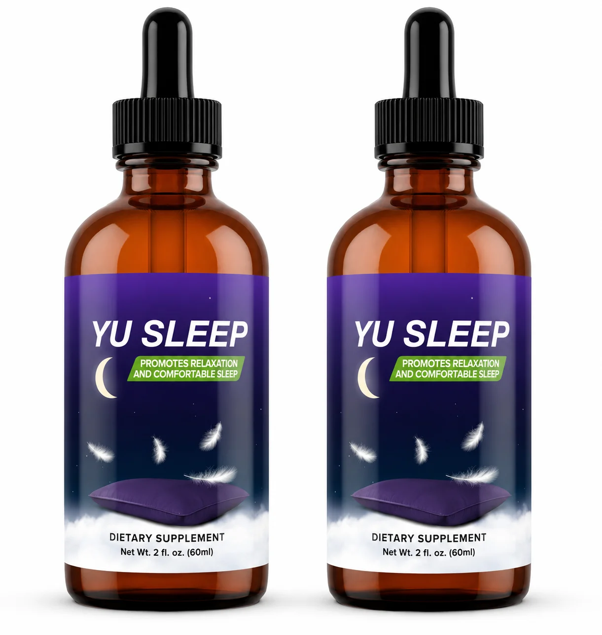Yu Sleep supplement drops — All-Natural Nano-Enhanced Sleep Support Formula, 2 fl oz dropper bottle